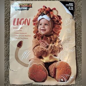 Lion Baby Costume with Hat and Booties